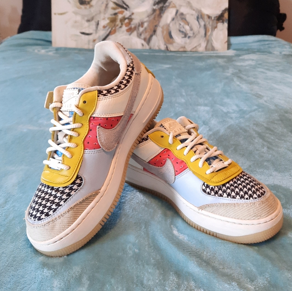 Nike Air Force 1 Shadow, Size 9, Mulit-Color